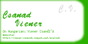 csanad viener business card